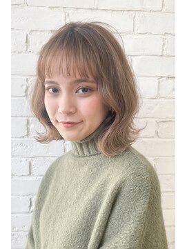 ロビー(LOBBY) 『LOBBY桜井』外ハネミディアムスタイル