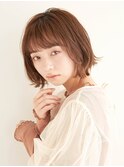 オフィスヘア/エアリーミディ/ショートパーマ/新宿
