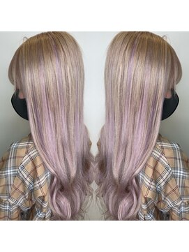 ビューティ スタジオ モッズ 渋谷(beauty studio M.O.D shibuya) ベージュ&ペールパープル