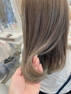 ヘアーエスクールフェイス(hair S. COEUR face) ブリーチデザイン毛先カラー/柔らかロング/軽めロング