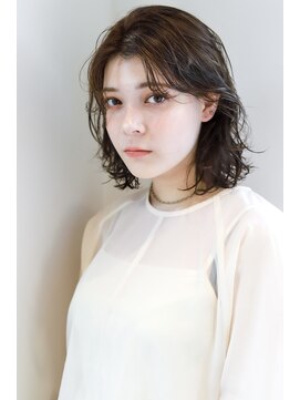 アリゲート ダイカンヤマ(Ari gate daikanyama) 【Arigate山中】フェザーバング×ほつれウェーブ×無造作ボブ