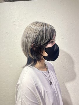 エヌプラス(N+) くびれヘアアプリコットオレンジ夏ハイライトカラー