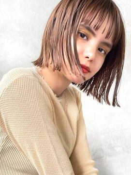 メゾンドイギー(MAISON de IGGY) イメチェンマチルダボブレッドブラウン似合わせカットフルバング