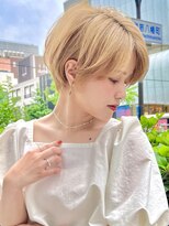 ジエクト 本店(The Ect)&nbsp;大人ガーリー モードヘア 斜めバング プリカール ハイライト