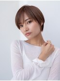 20代30代大人かわいい/シルキーベージュ/ショートボブ/小顔