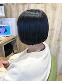 シンプル可愛い襟足ギリギリ丸みボブ艶髪【カミケンネクスト】