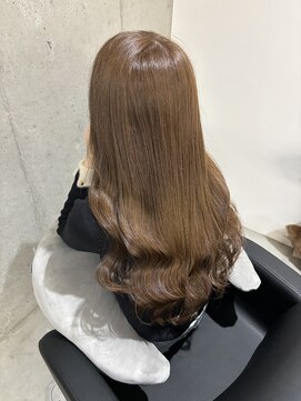 リリアン(ReLien) ブリーチなしWケアカラー×ハニーベージュ