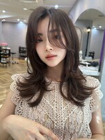 ロンド ルージュ 銀座店(Lond rouge) 簡単スタイリングヘアセンターパートゆるふわロングハイレイヤー