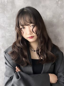 リル 溝の口(LiL) ダークグレージュ/ブリーチなしダブルカラー/レイヤーカット