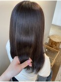 グレージュカラー/レイヤーカット/韓国/髪質改善
