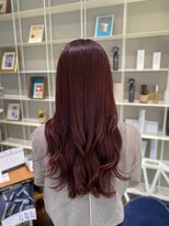 ドレス(Dress)&nbsp;ブリーチなしダブルカラー/ココアブラウン/ロングウェーブ