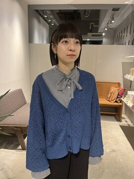 ミリ(milli Produce by ITAKURA) ラウンドバングぱっつんボブ