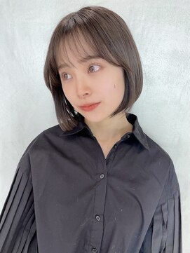 ロンド 銀座(Lond) ☆【春日美月】映える黒髪★ワンレンボブが可愛い！