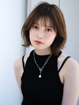 エインアンリー 表参道(AIN.ANLY.) ◯耳かけボブパーマオリーブベージュボブウェーブミディアム小顔