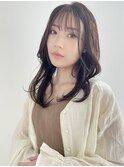 シースルーバング*前髪カット*ロングヘア*レイヤー*30代40代50代