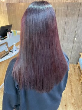 スカイ(SKY) 透明感カラー/髪質改善/縮毛矯正/レイヤーカット/ダブルカラー