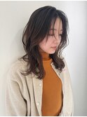 ミディアム＊韓国風＊レイヤー＊前髪あり＊抜け感