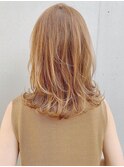 セミディサイドバングうるツヤくびれヘアモテ髪#285f0420