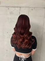 シェノン 近鉄奈良店(CHAINON)&nbsp;ブリーチなしダブルカラーで叶えるcassis pink