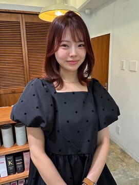 コレット 大宮(collet) 韓国風レイヤー　チェリーレッド