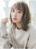 無造作カールの抜け感＃オリーブカラー＃ハイライトカラー<松戸>