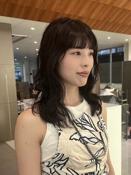 ローレンアオ(LOREN AO) 【LOREN AO】レイヤーカット/地毛風カラー/ダークグレー