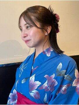 キートス(Kiitos) Ash brown/medium style