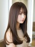 【気になるところだけOK!】カット+カラー+顔周り縮毛矯正+トリートメント
