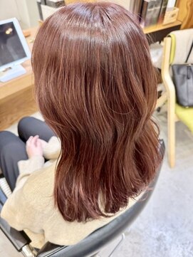 イチエ(ICHIE) ピンクベージュ/ブリーチなしカラー/透明感カラー/イルミナ