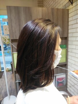 ストレートカール×オーガニックカラー