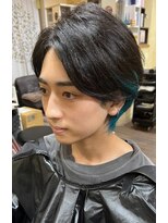 サムブリッジ(SOMEBRIDGE)&nbsp;★メンズのインナーカラーターコイズブルー★【SOMEBRIDGE】