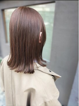 ステアー(stair) 外ハネショート×ブラウン系艶カラー【大宮】