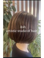 アッシュ アーティスティック スタジオ オブ ヘア(Ash artistic studio of hair)&nbsp;ショートボブ