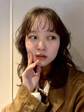 リベルタ 下北沢(liberta) 透けバングxゆるウェーブくびれミディ