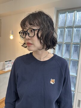 ナウアズ(now as.) 直毛さんもくせ毛っぽく☆ニュアンスボブパーマ