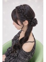 ジャルダンドフルー(Jardin de fleurs)&nbsp;お団子サイドポニーテール