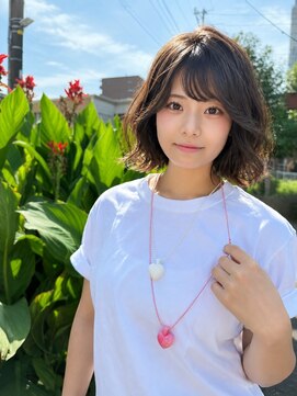 レッド(RED) ミディアムボブ