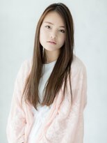 ティファ 栄(Tiffa) 大人かわいいベージュカラーバレイヤージュとろみモードロング