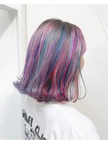 シェリ ヘアデザイン(CHERIE hair design) ショート×派手髪ユニコーン☆