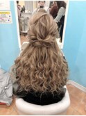 ゆるめハーフアップ☆