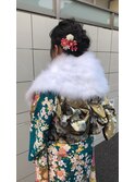 成人式アップスタイル