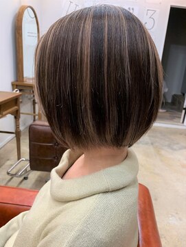 ショートオンリーサロントス(short only salon TOSS) 赤み0ピンクブラウンハイライトモテショート