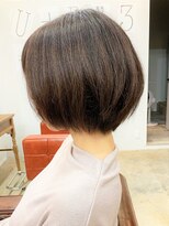 ショートオンリーサロントス(short only salon TOSS)&nbsp;【剛毛さんおすすめ】まとまりつや出しマロンブラウンボブ