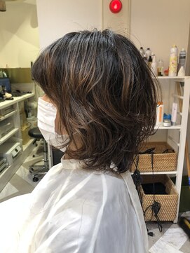 ロンドアベニール 北千住(Lond avenir) namie 簡単スタイリングウルフボブ