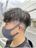 メンズカット/波巻きパーマ/フェードカット/マッシュショート