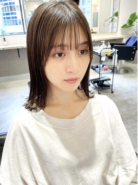 レトン 銀座(leton) 美髪/ホワイトグレージュ/大人かわいい/こなれミディ[銀座]