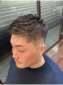 フェード×形状記憶パーマ　新橋　理容室　ヒロ銀座　日比谷