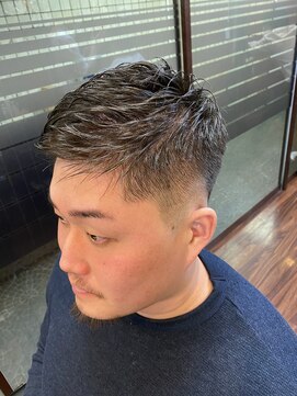 ヒロギンザ 新橋日比谷口店(HIRO GINZA) フェード×形状記憶パーマ　新橋　理容室　ヒロ銀座　日比谷