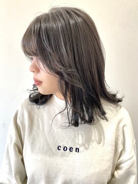 フォーク FOLK 【FOLK】暗くても透けるダークグレージュ☆似合わせミディアム♪