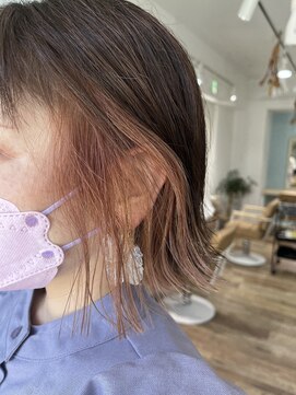 シュシュバイジャガラ 千葉駅北口店(chou chou byJAGARA) イヤリングカラー×ピンクベージュ【chouchou千葉・千葉駅】